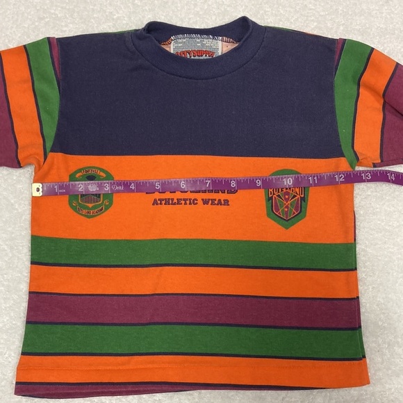 Vintage city supply striped football long sleeve tee small 4 - Picture 3 of 9